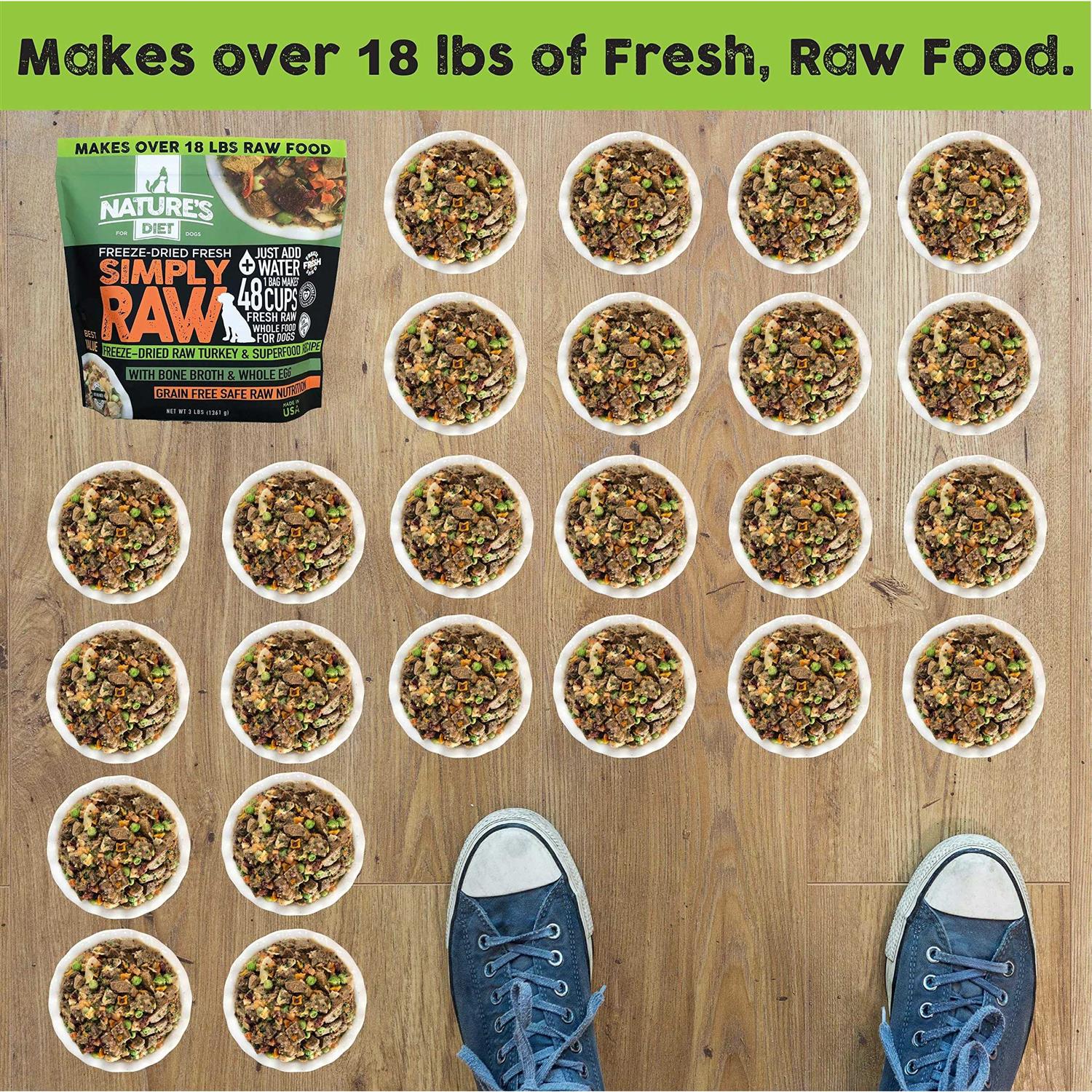 Freeze-Dried Raw Whole Food Meal Makes 18 Lbs Fresh Raw Food Y9282