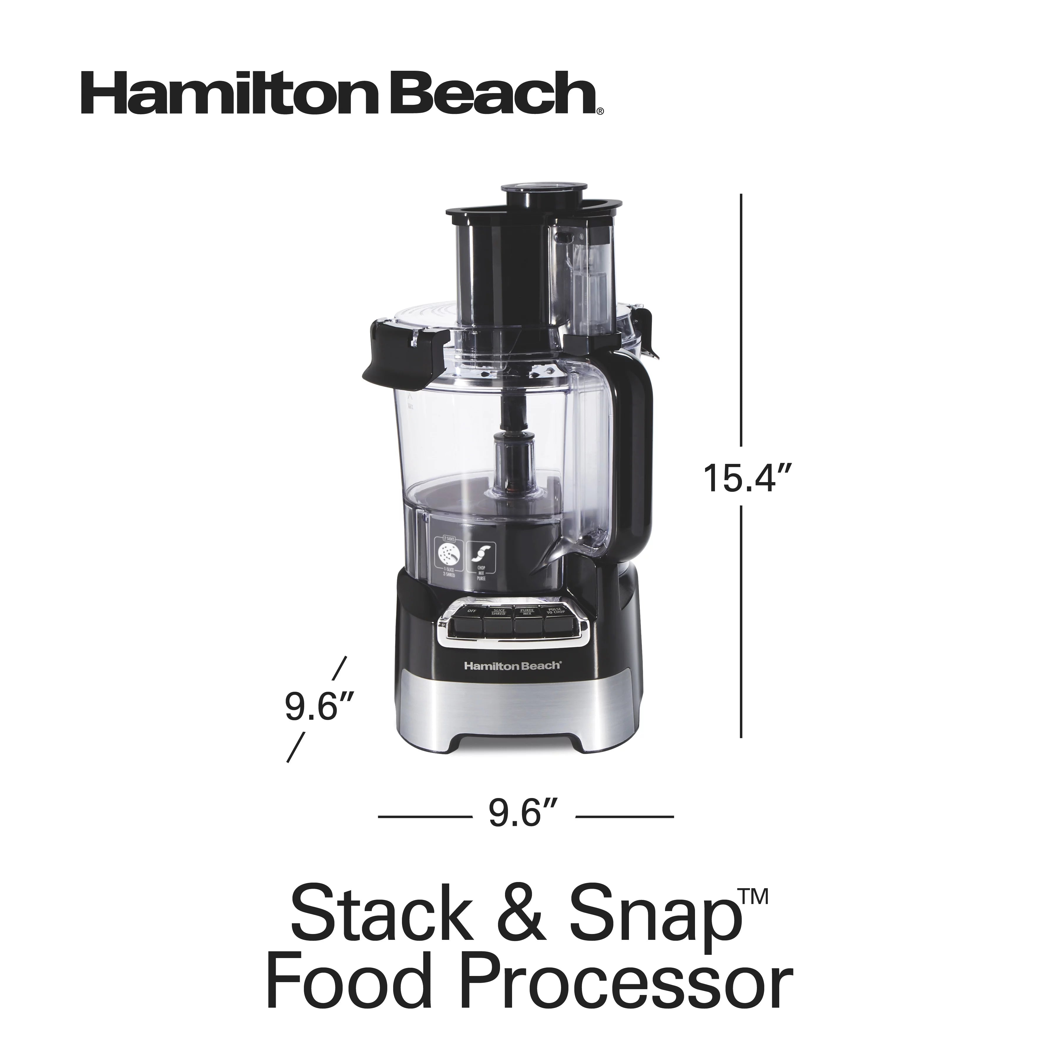 10 Cup Black and Stainless Food Processor D74705