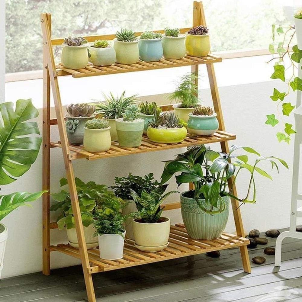3 Layer Bamboo Wooden Plant Stand V4709