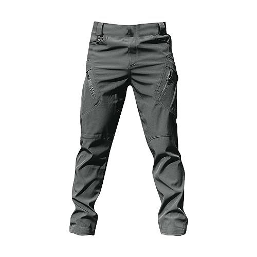 Men's Ripstop Stretch Cargo Pants with Multi Pockets N963