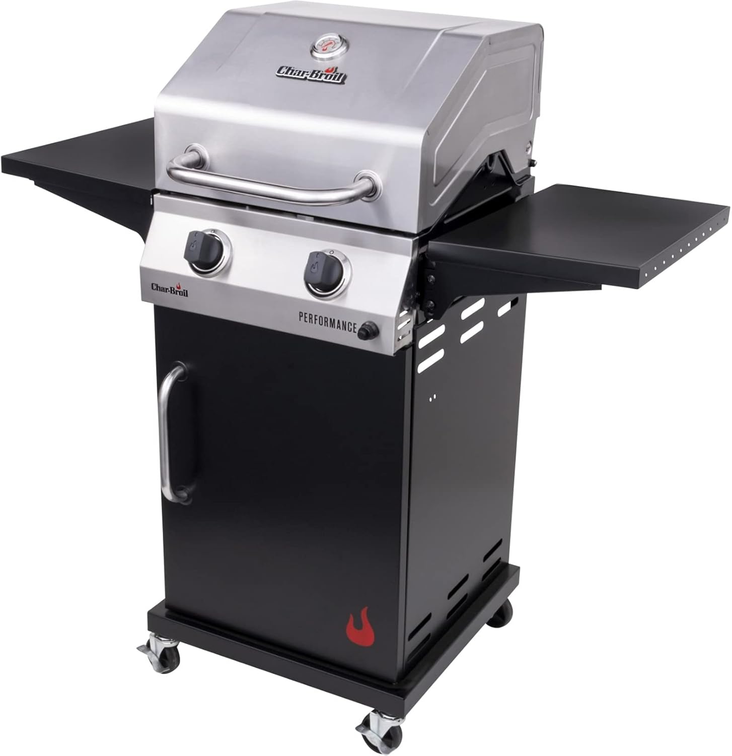 Stainless/Black 2-Burner Liquid Propane Gas Grill A704234