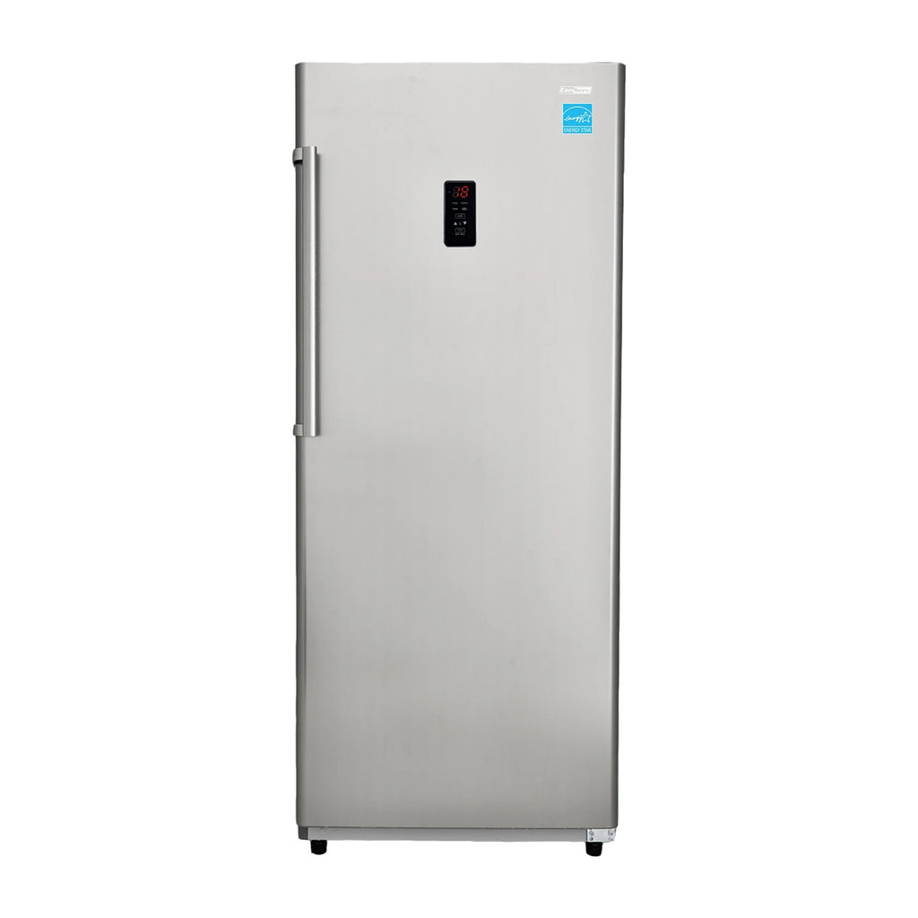 17 cu. ft Convertible Upright Freezer/Refrigerator in Stainless with Reversible Door X7878