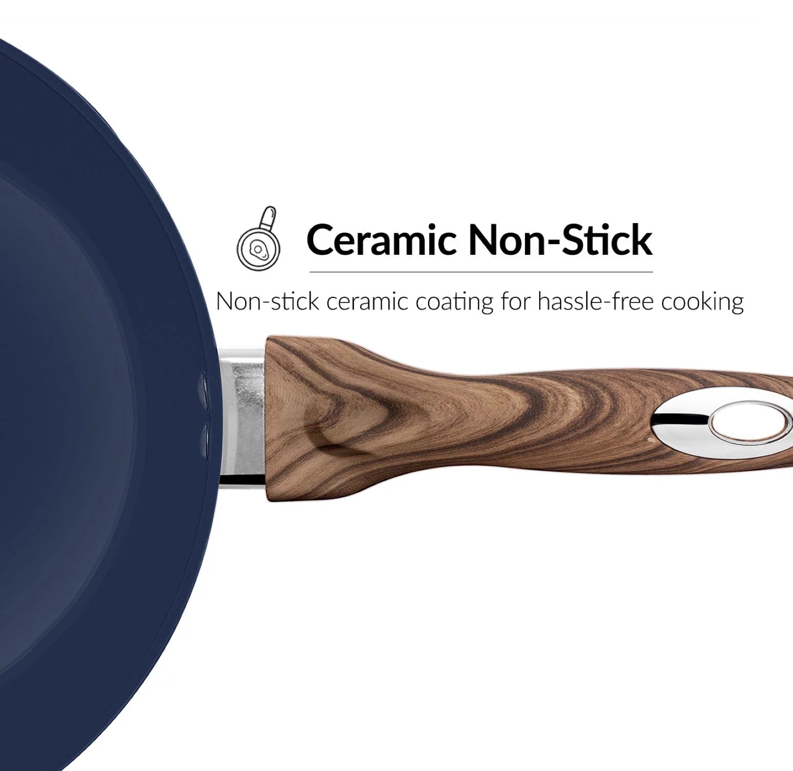 11 inch Non Stick Deep Fry Pan with Lid B198