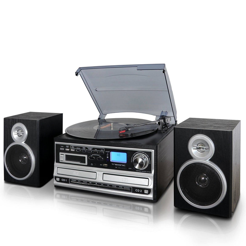 3-Speed Turntable with CD Player, Cassette Player, FM Radio S68153