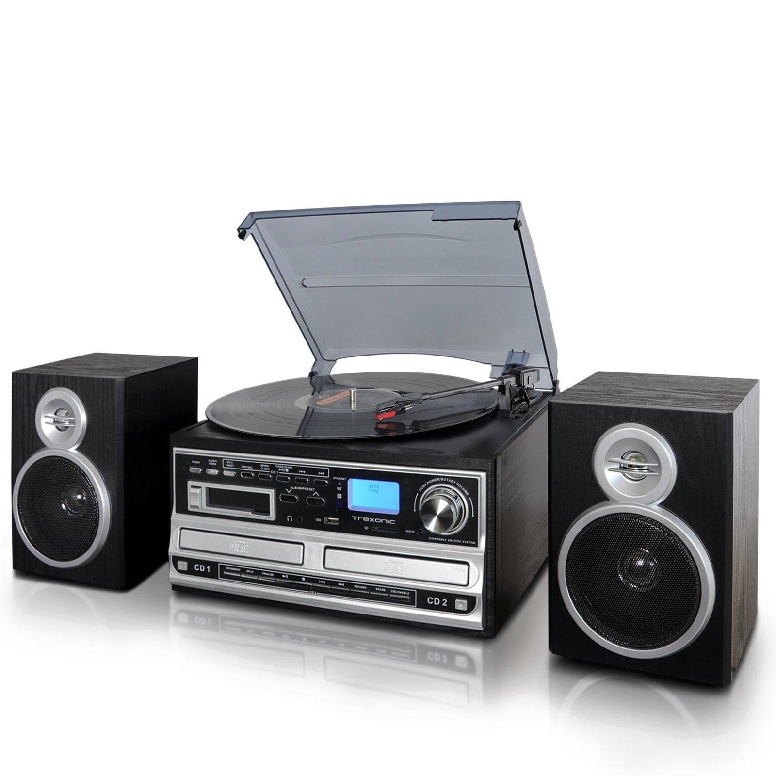 3-Speed Turntable with CD Player, Cassette Player, FM Radio S68153