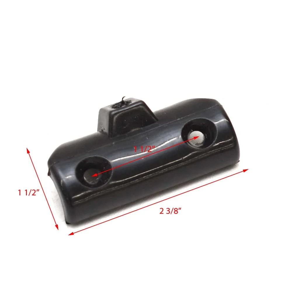 7/8 Inch Black Plastic Bimini Tube Rail Mount (Pair) L39193