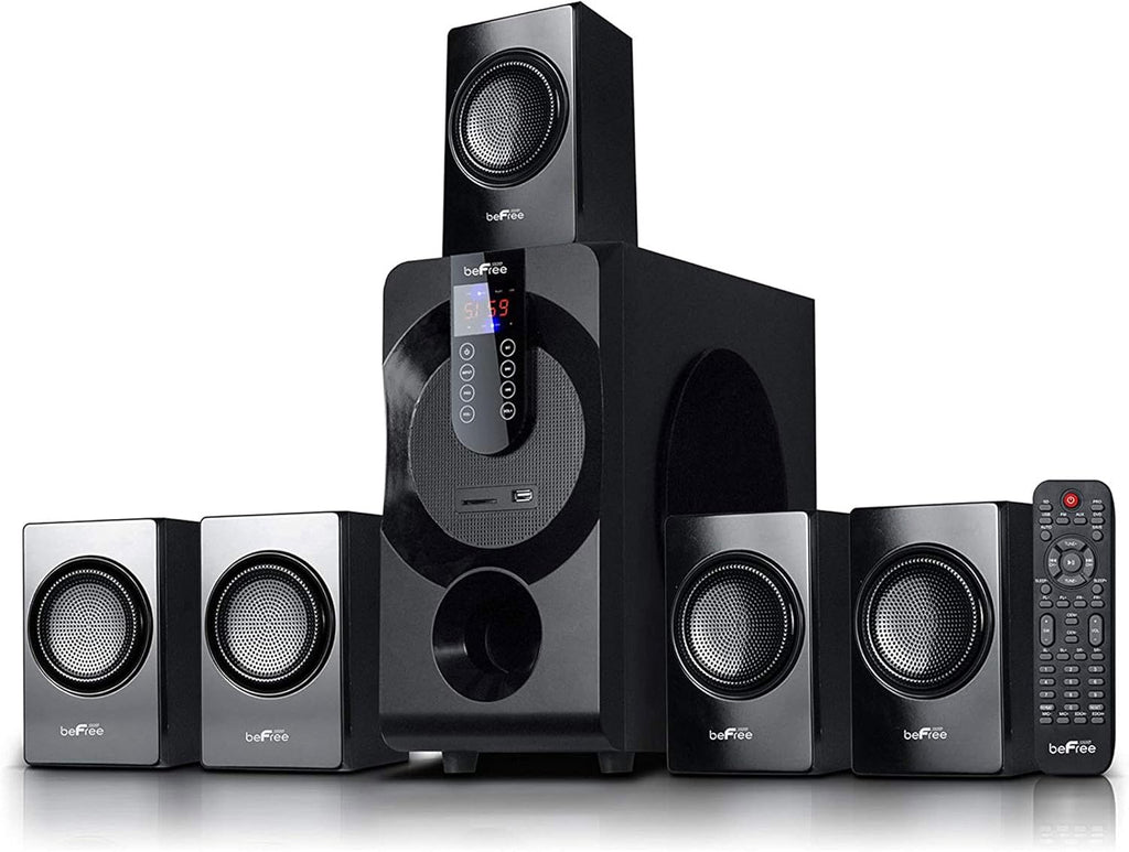 Black 5.1 Channel Bluetooth Surround Sound Speaker System A50689