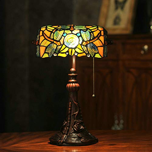 Stained Glass Table Lamp 15.5" Tall Y136