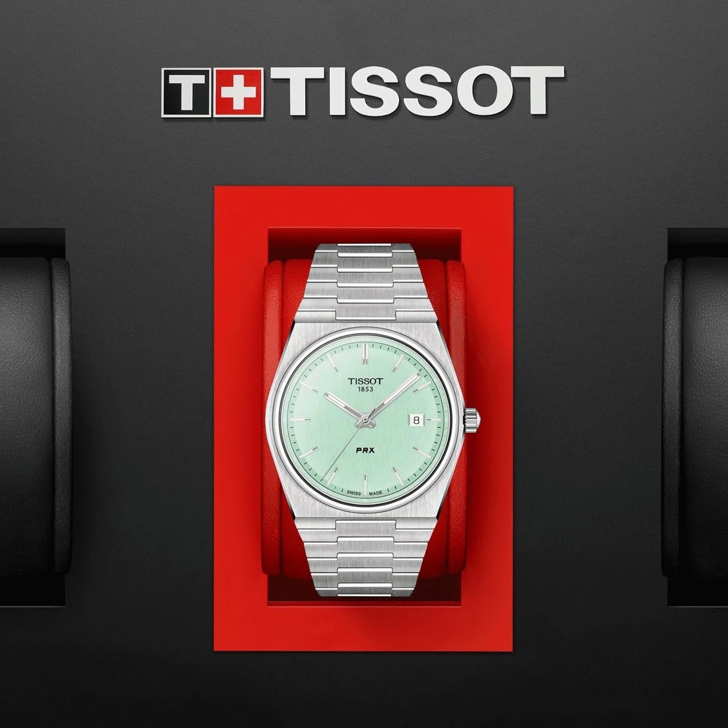 Grey Stainless Steel Quartz Watch M1956