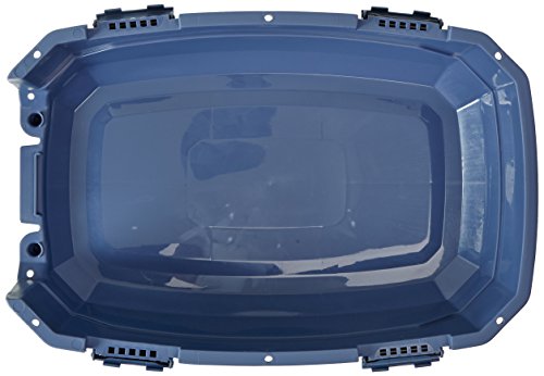 2-Door Top-Load Hard-Sided Pet Travel Carrier, Gray & Blue, 22.8"L x 15.0"W x 13.0"H T797354