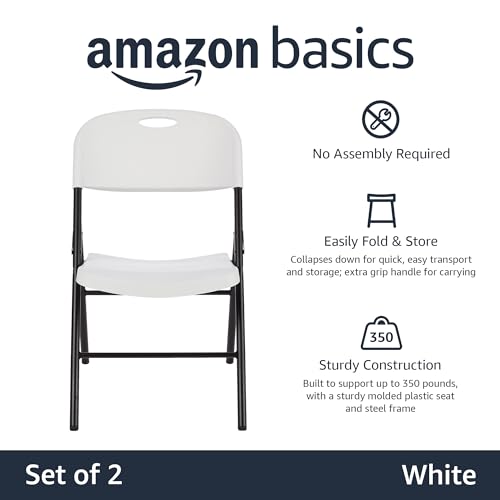 White 6-Pack Foldable Plastic Chair B250253