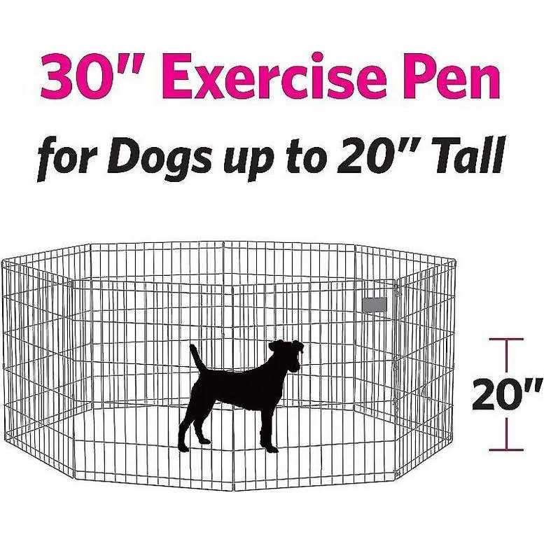 Black Exercise Pen with Door S7510