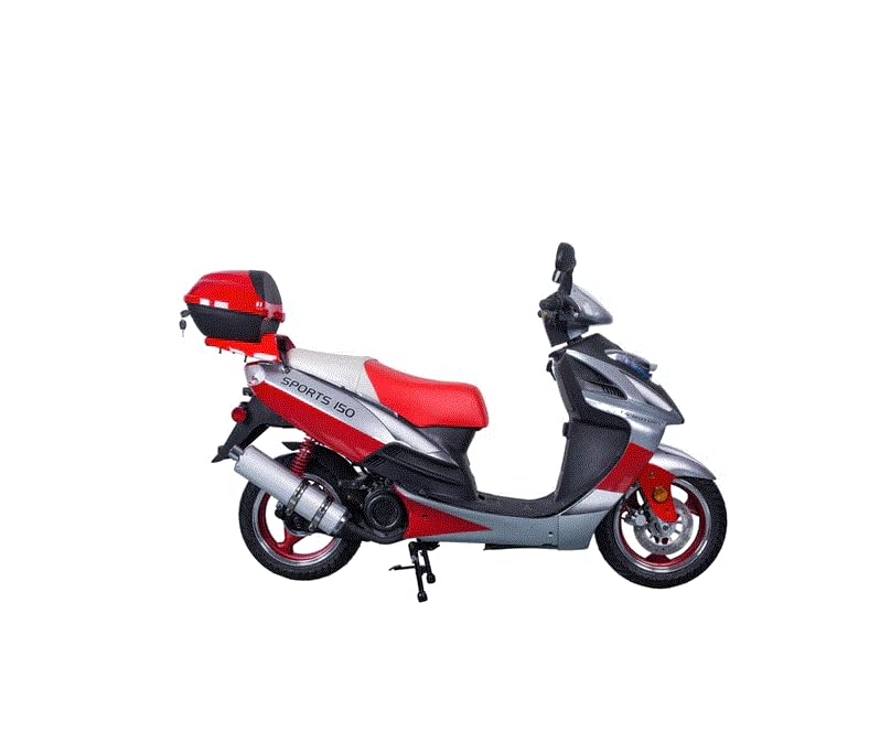 150cc Fully Automatic Gas Scooter with 13 inches Aluminum Wheels (Black) B2733