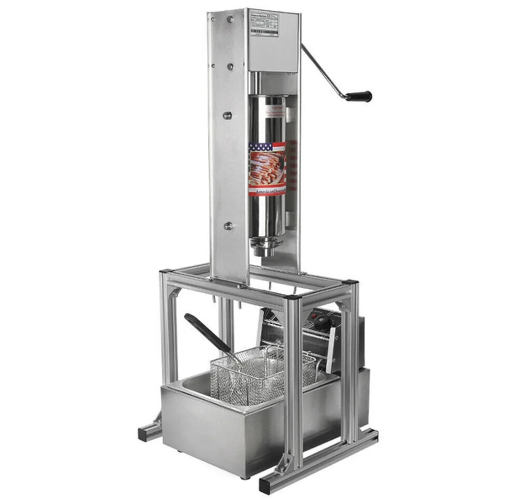 5L Churro Making Machine with 6L Electric Deep Fryer 110V N50622