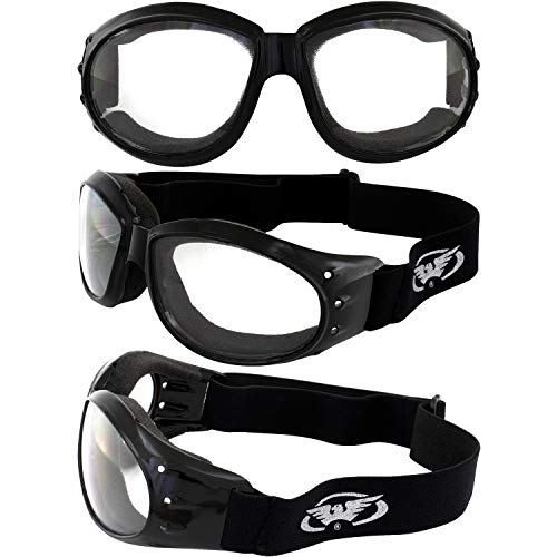Padded Motorcycle Dirt Bike Riding Goggles Bundle M849