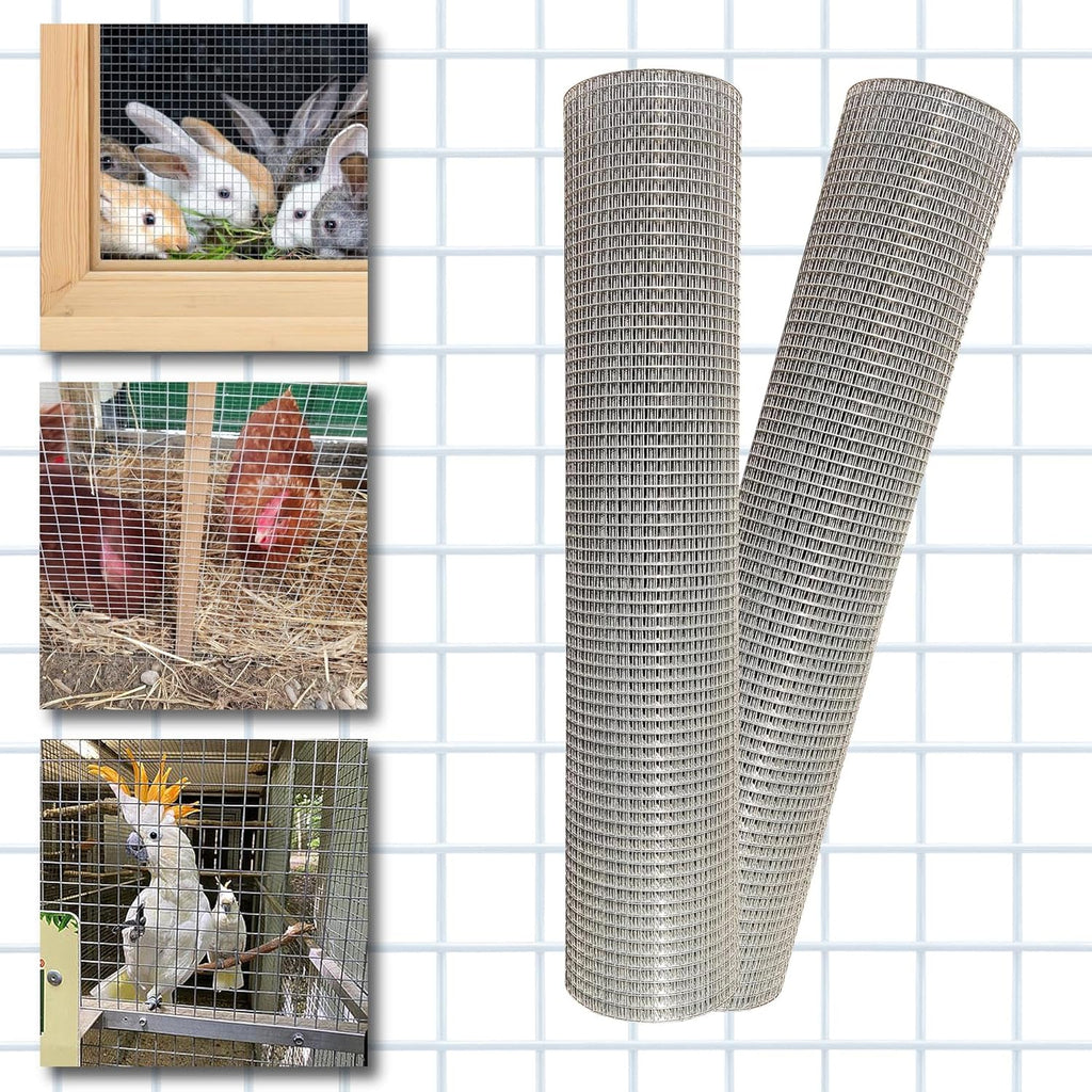 Galvanized Hardware Cloth 24 in x 25 ft 1/2 x 1/2 inch Mesh 20GA X41340
