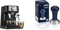 Black/Stainless Manual Espresso Machine with 15 Bar Pump Pressure V707
