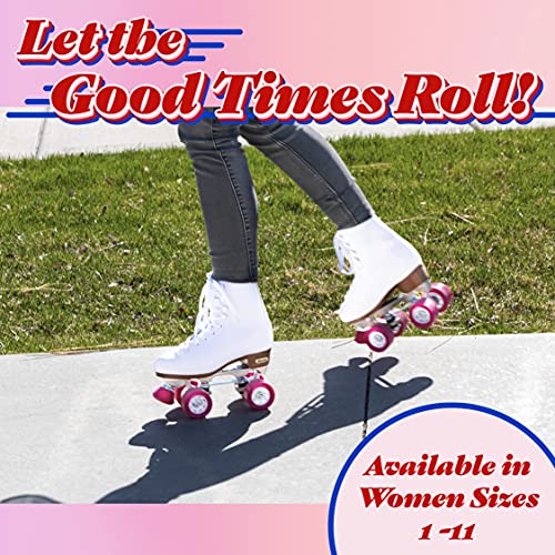 White Quad Roller Skates R9169