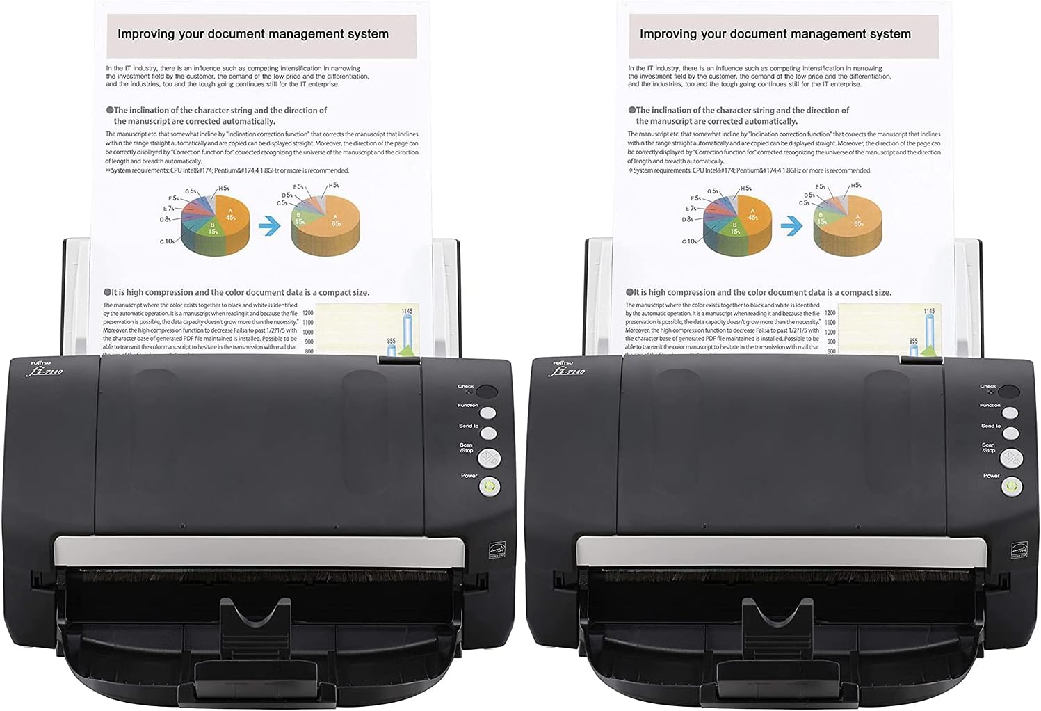 2 Pack Color Duplex Document Scanner with Auto Document Feeder K204