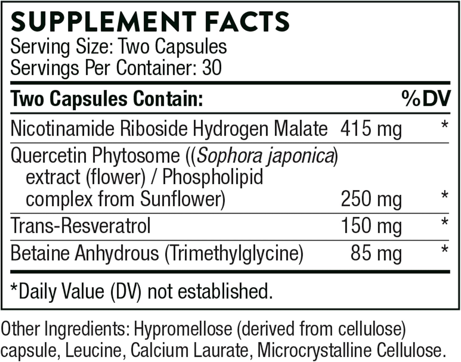 60 Capsules Resveratrol Supplement P530