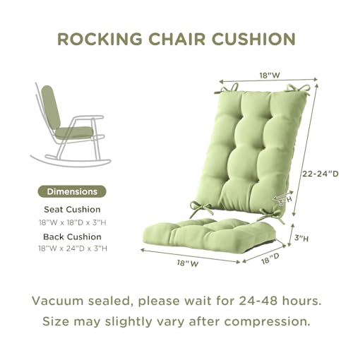 Sage Rocking Chair Cushion Set X249