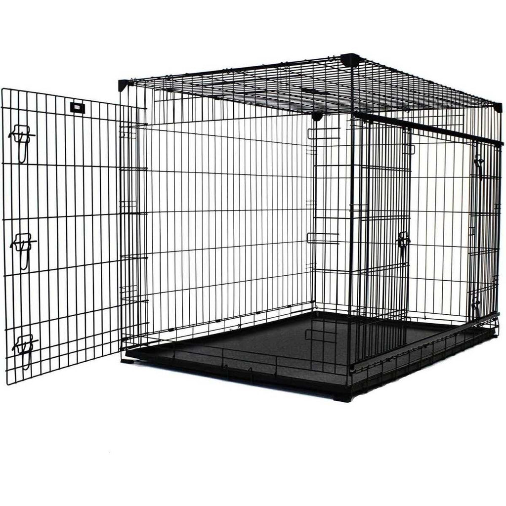 Sliding Double Door Dog Crate V6365