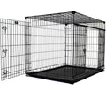 Sliding Double Door Dog Crate V6365