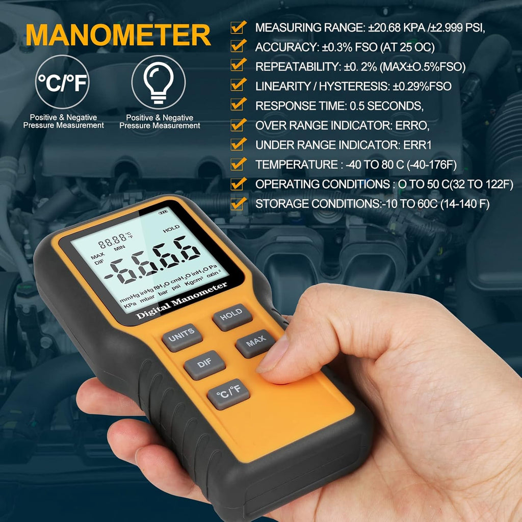 Dual-Port Digital Manometer W5886