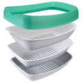 3 Sifting Tray Cat Litter Box with Non-Stick Coating Y939876