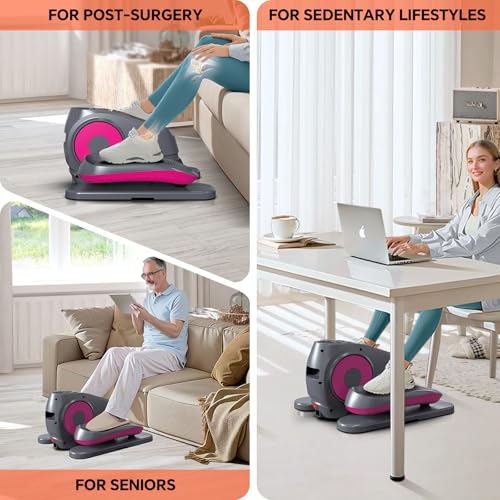 Under Desk Elliptical Machine with 16 Adjustable Speed V743
