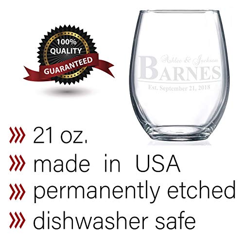 21oz Stemless Wine Glasses E236526