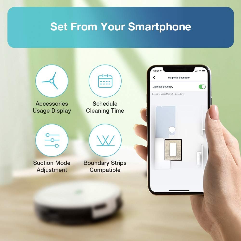 Robot Vacuum with 2000Pa and 800ML Dustbin L910906