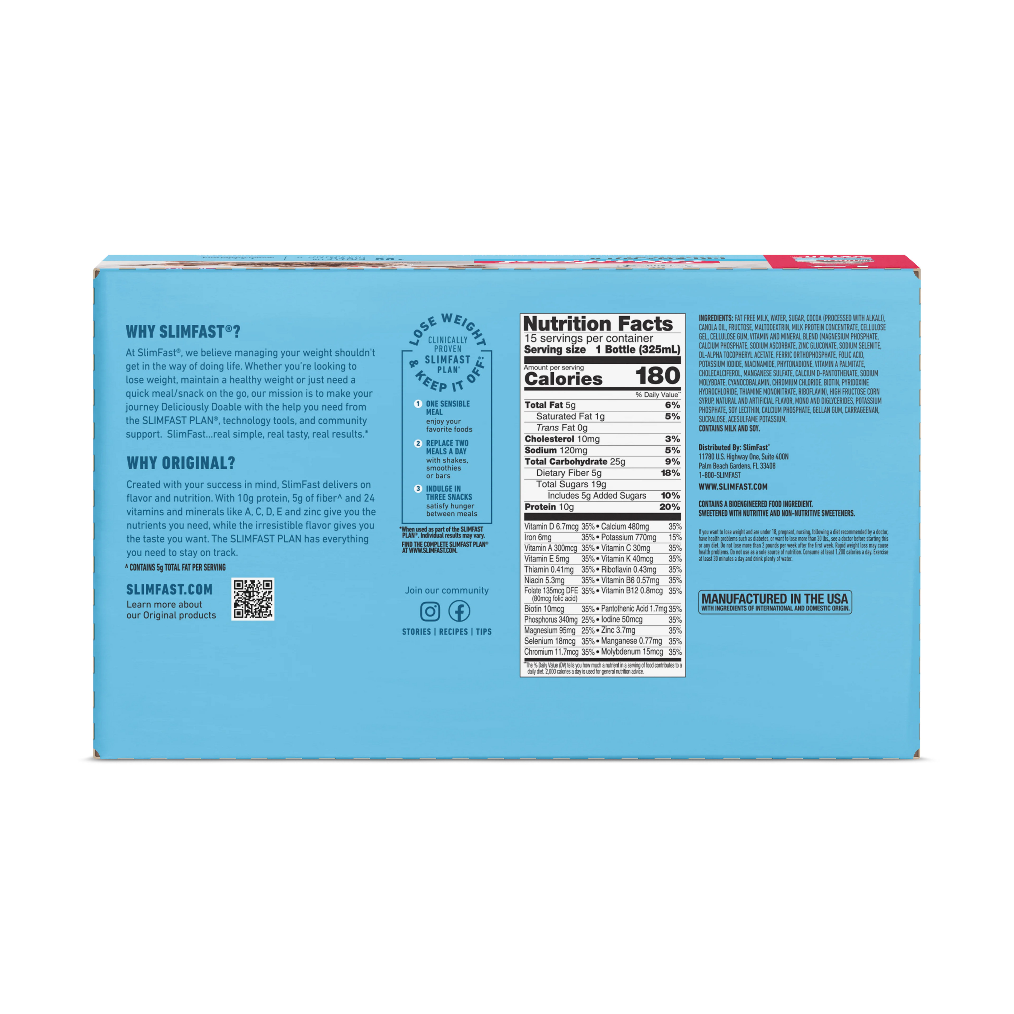 Creamy Milk Chocolate Meal Replacement Shakes, 11 fl. Oz., 15 Ct K296354