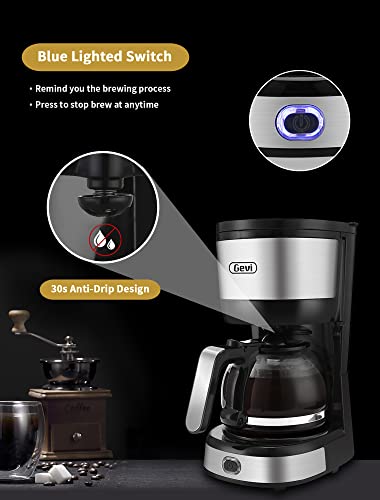 4-Cup Coffee Maker with Auto-Shut Off, Glass Carafe A784230