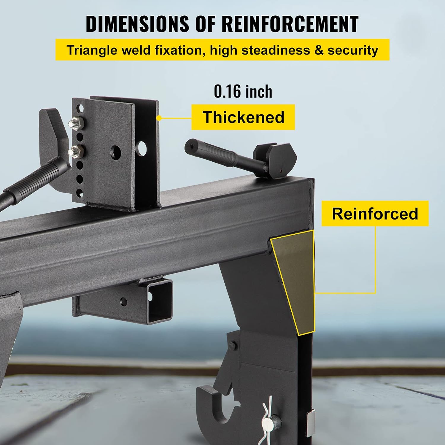 3-Point Quick Hitch, 3000 LBS Lifting Capacity, 26.6" Between Lower Arms K2666