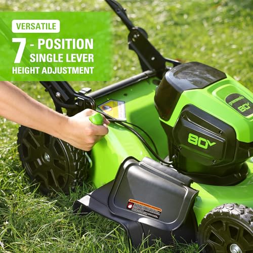 21-Inch 80V Self-Propelled Cordless Lawn Mower Z78910