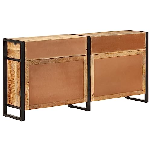 Solid Mango Wood Sideboard with Drawers and Compartments M1090