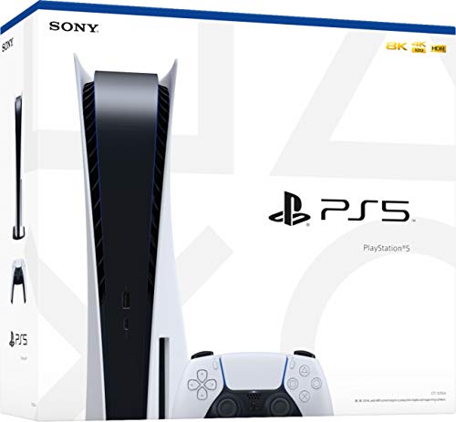 Playstation 5 Disc Version Console - 4K-TV Gaming, 16GB GDDR6 RAM, 8K Output, WiFi 6, 825GB SSD (Renewed) L5869