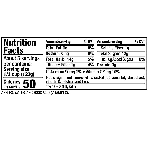 46 Oz Jar (Pack Of 8) No Sugar Added Applesauce O680100