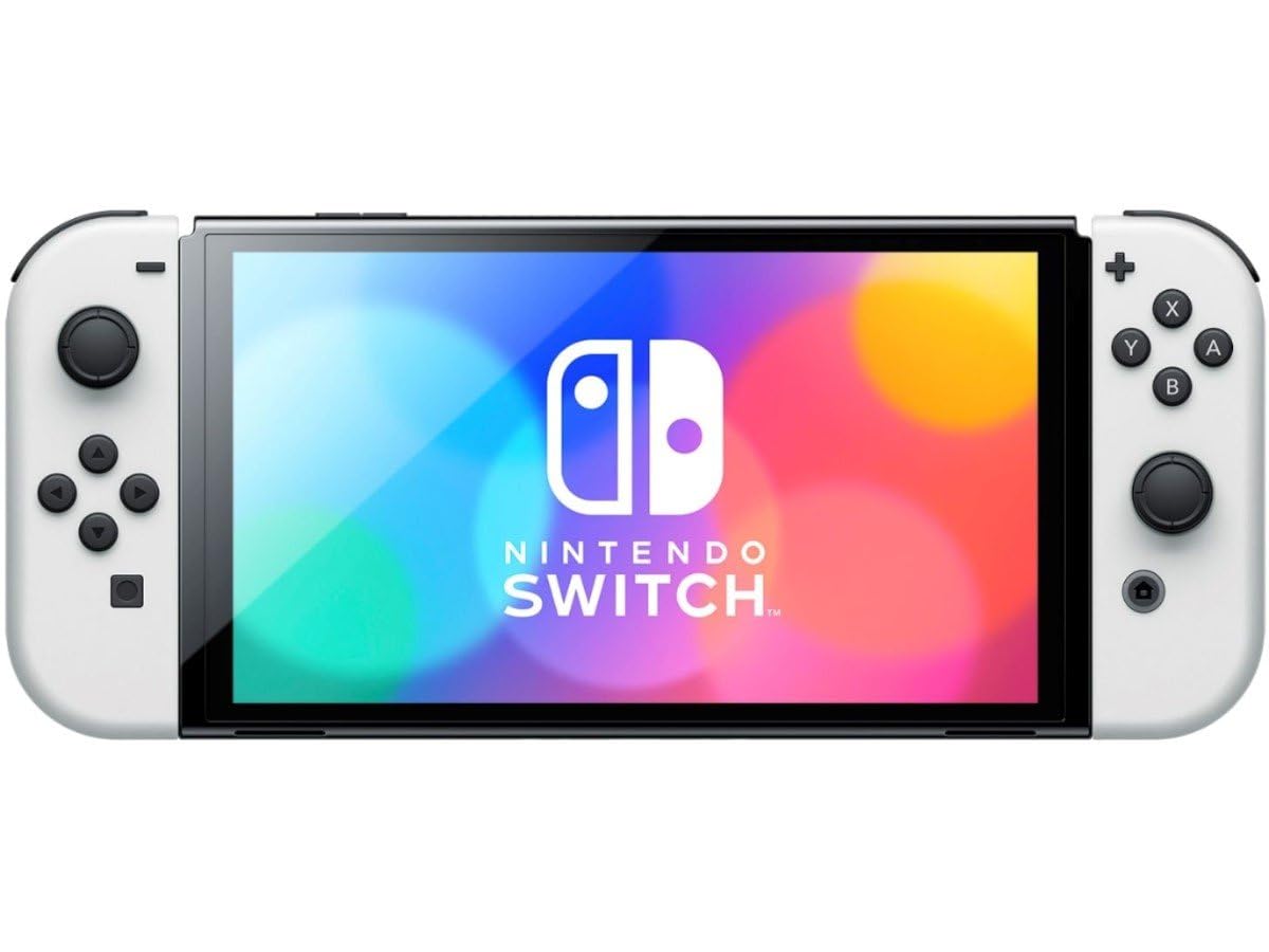 OLED Model Mario Kart 8 Deluxe Bundle with Extra Joy-Con (Red/Blue), Dock, Grips, Straps, Case and Earphones E14390