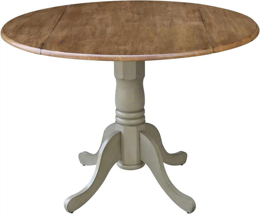 42 Drop Leaf Dining Table Distressed Hickory U3249