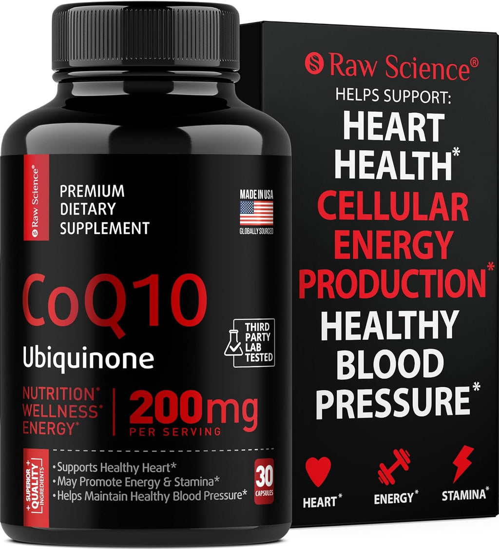 CoQ10 200mg Antioxidants Supplement - 30 Capsules J690292