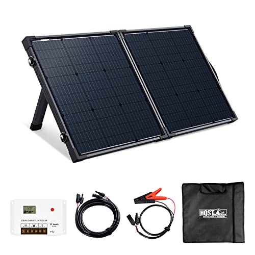 100 Watt 12 Volt Portable Solar Panel Suitcase with 30 Amp PWM Charge Controller I61952