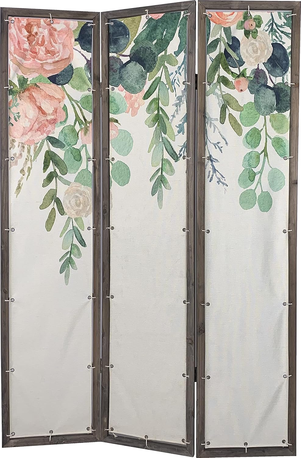 3-Panel Foldable Canvas Room Divider Screen 71'' Tall U99439