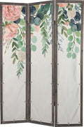 3-Panel Foldable Canvas Room Divider Screen 71'' Tall U99439