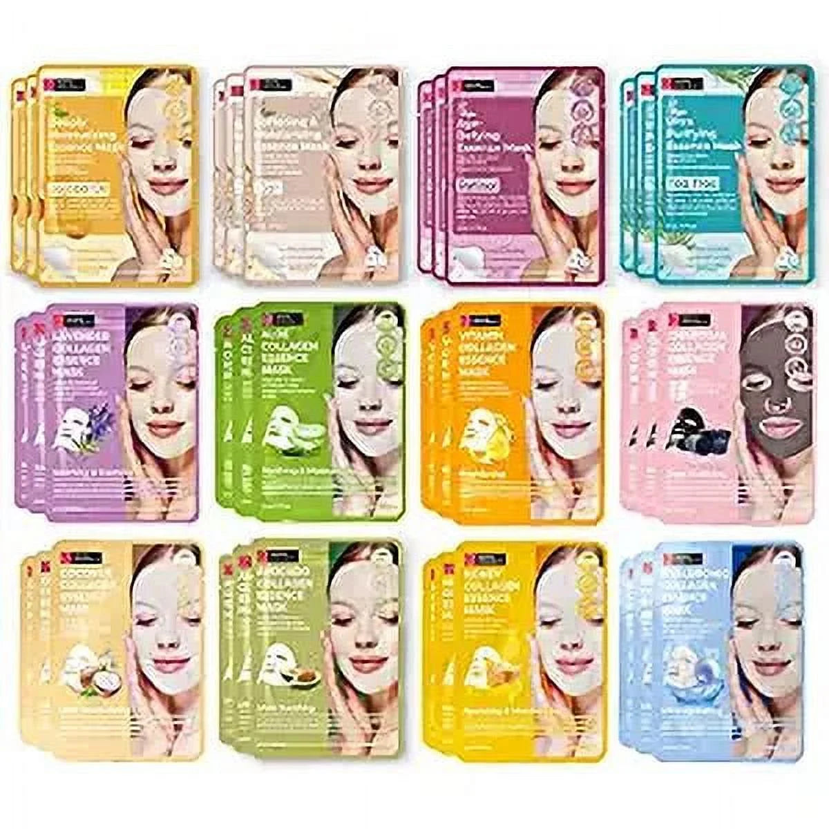36 Pack Collagen Essence Face Mask Sheet Y271325