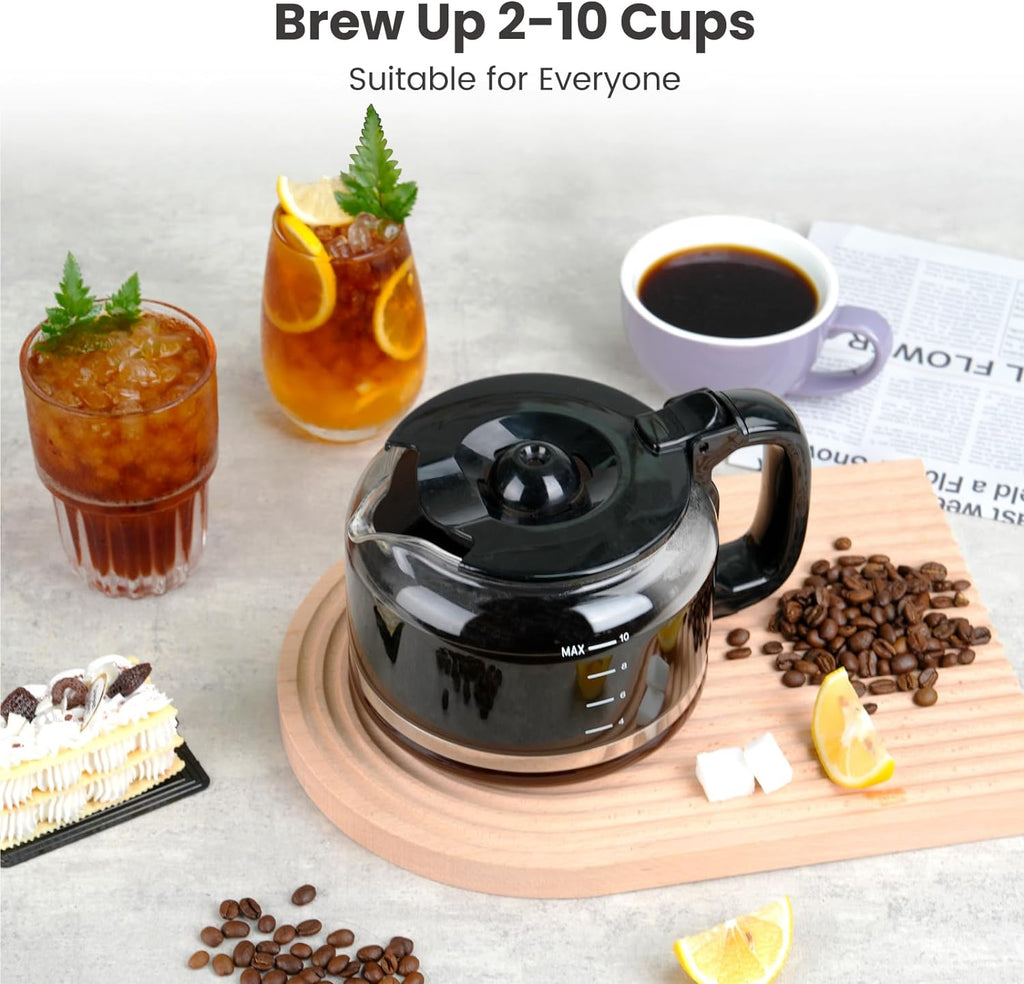 10-Cup Drip Coffee Maker with Built-in Grinder F7074
