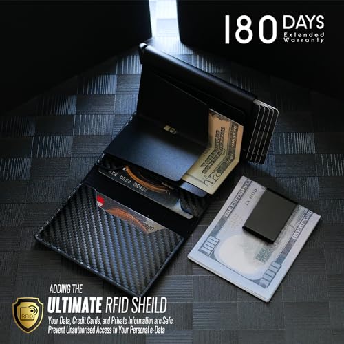RFID PU Leather Slim Front Pocket Wallet M6604