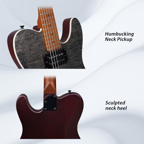 39 Inch Solid Wood Right Handed Electric Guitar with Amp, HSS Pick Up, Poplar Body, Mint Green X70316