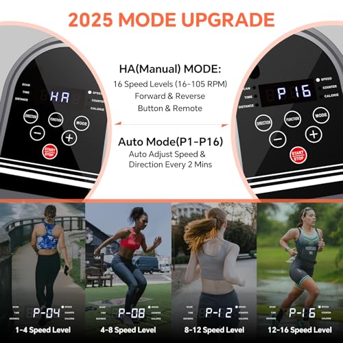 Under Desk Elliptical Machine with 16 Adjustable Speed V743